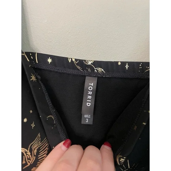 Torrid One Piece Swimsuit Black Celestial Space Women Size 3 22/24 - Picture 4 of 8